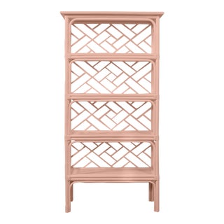 David Francis Furniture for Chairish Chippendale Etagere, Chippendale Rosetone For Sale