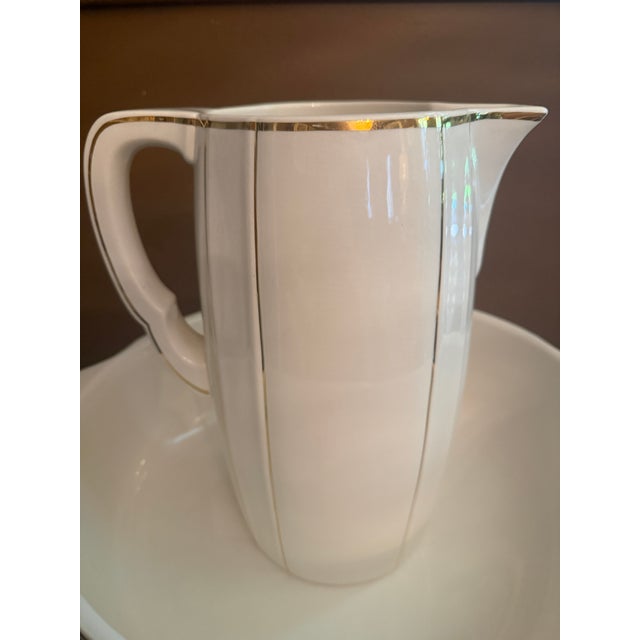 Antique Villeroy & Boch Dresden Wash Basin & Pitcher Set, Ca. 1900 For Sale - Image 9 of 18