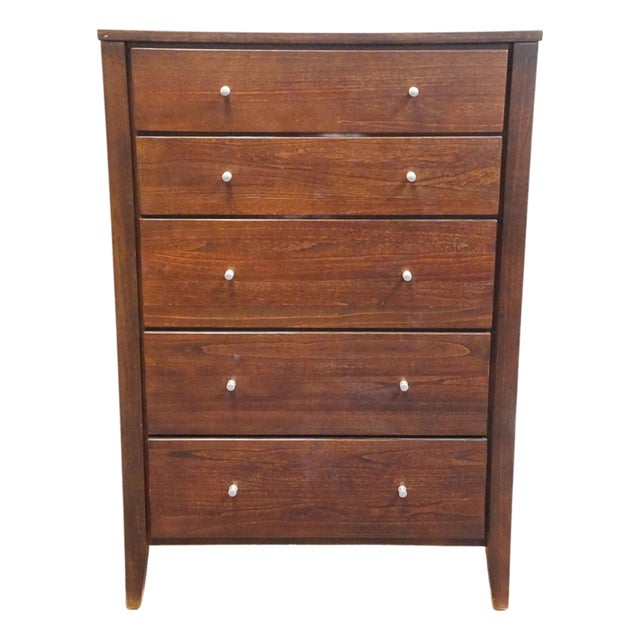 High End Cherry Contemporary Traditional 35" Chest of Drawers For Sale