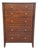 High End Cherry Contemporary Traditional 35" Chest of Drawers For Sale