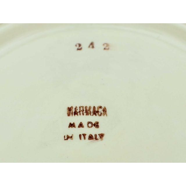 Mid 20th Century Mid 20th Century Mid Century Modern Rome City Side View With Gold and Black Motif Italian Decorative Plate Wall Decor For Sale - Image 5 of 5