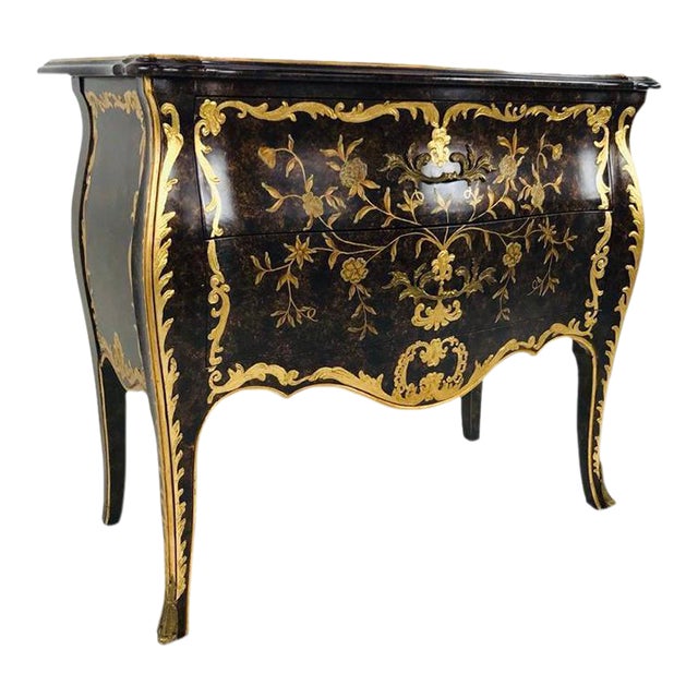 Gold Leaf Chest / Commode by John Widdicomb For Sale