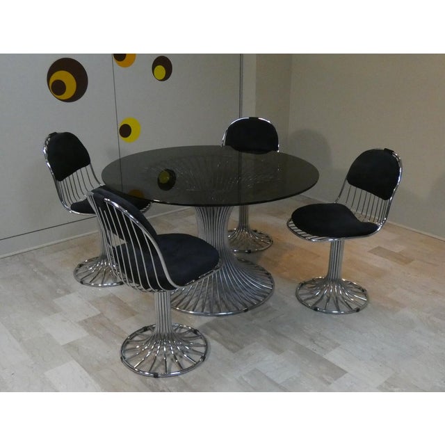 Mid-Century Modern Margot Chairs and Tulip Dining Table by Gastone Rinaldi for Rima, Italy, 1968, Set of 5 For Sale - Image 3 of 18