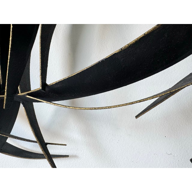 1993 Vintage Brutalist Abstract Metal Wall Sculpture by Curtis Jere For Sale - Image 4 of 12