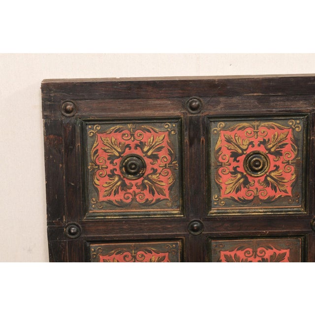 Early 20th Century Italian 6.5 Ft Long Paneled Wall Plaque For Sale - Image 10 of 12