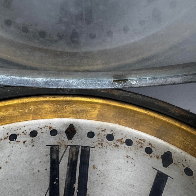 Superb 1890's Antique Paul Garnier Paris Railroad Clock Fine Gilding & Patina Huge 20" Face For Sale - Image 13 of 18