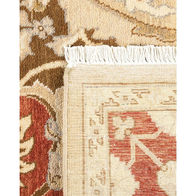 1990s Vintage Traditional Hand Knotted Wool Area Rug, Gold - 6'1" X 8'10" For Sale - Image 5 of 9