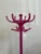 1950s Grand Thonet Style Bentwood Coat Rack in Bold Pink For Sale In Raleigh - Image 6 of 11