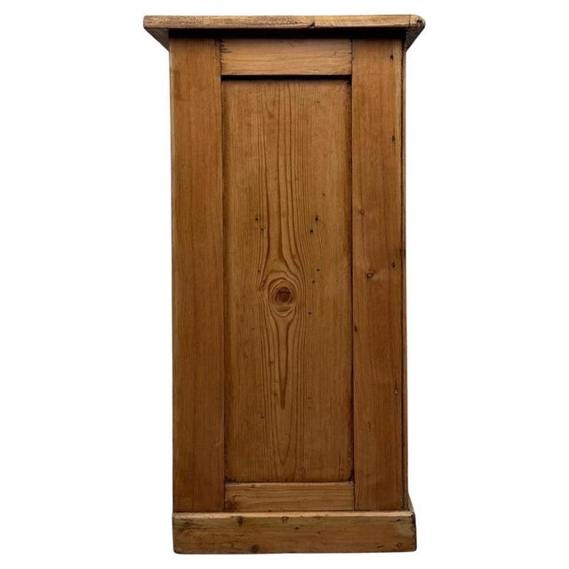 20th Century English Pine Storage Cupboard For Sale - Image 6 of 11