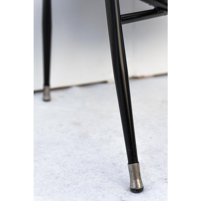 Metal and Leather Armchair attributed to Gastone Rinaldi for Rima, 1950s For Sale - Image 10 of 11