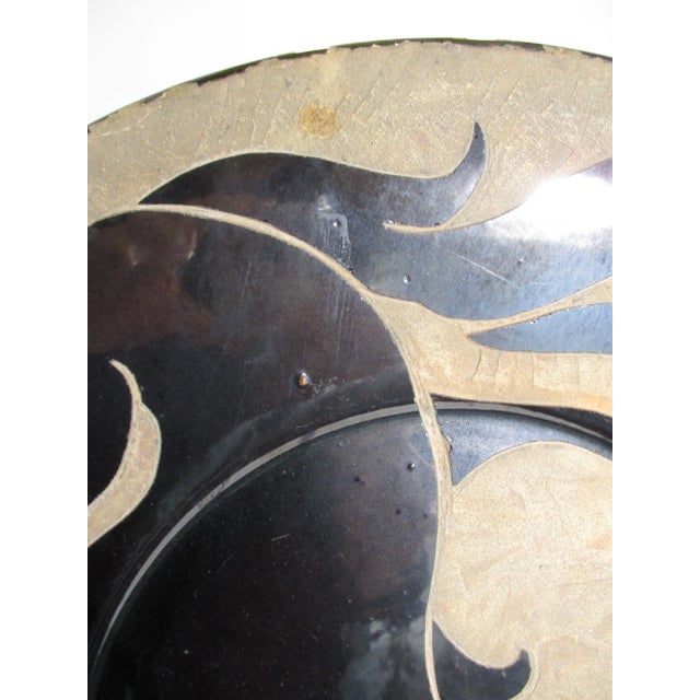 Mid-Century Modern Biot, Ceramic Horse Motif Decorative Charger For Sale - Image 3 of 11