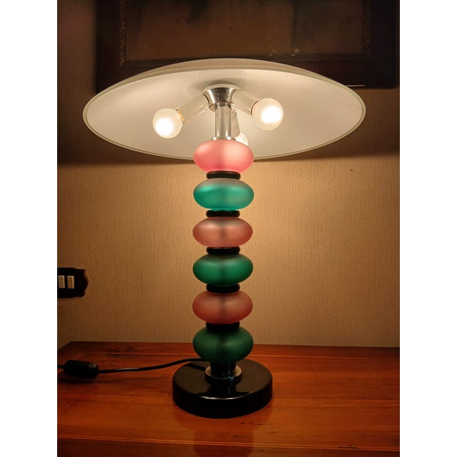 Antique Murano Glass Table Lamp, 1890s For Sale - Image 5 of 8