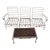 Vintage Wrought Iron Patio Sectional & Coffee Table For Sale