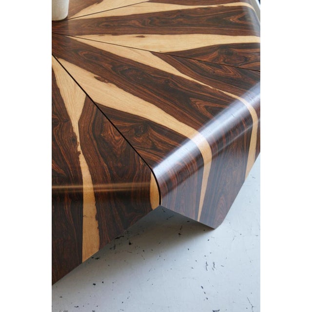 Wood Petala Coffee Table in Cocobolo Wood by Jorge Zalszupin for l'Atelier Brazil, 1959 For Sale - Image 7 of 10