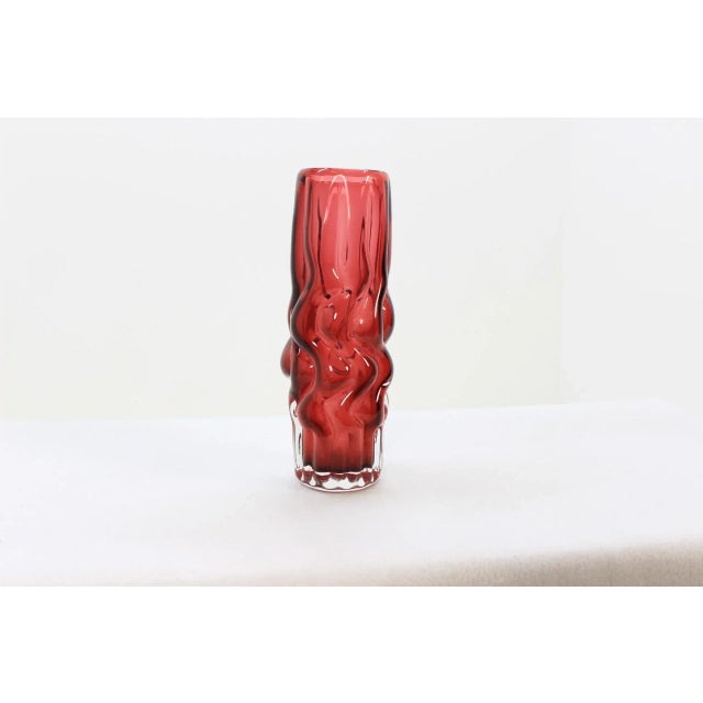Ruby Vase by Pavel Hlava for Borse Glass, 1968 For Sale - Image 9 of 9
