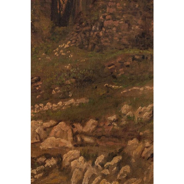 Fernand Combes, The Mill, Early 20th Century, Oil Painting on Canvas For Sale - Image 4 of 11