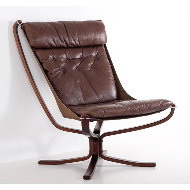 Falcon Easy Chair attributed to Sigurd Resell, Norway, 1970s For Sale - Image 3 of 11