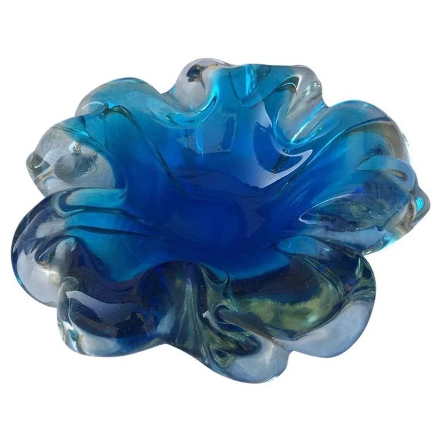 Mid-Century Modern Murano Sommerso Glass Ashtray by Seguso Murano, Italy, 1970 For Sale - Image 10 of 10