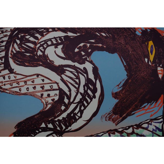 Modern Pierre Alechinsky, Expo 1977, Lithograph For Sale - Image 3 of 9