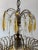 Italian Italian Micro-Beaded Tiered Yellow Crystal Prisms Chandelier C 1920 Amber For Sale - Image 3 of 12
