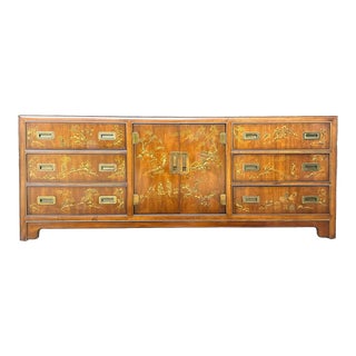 Drexel Heritage "Dynasty" Hollywood Regency Style Lowboy Dresser For Sale