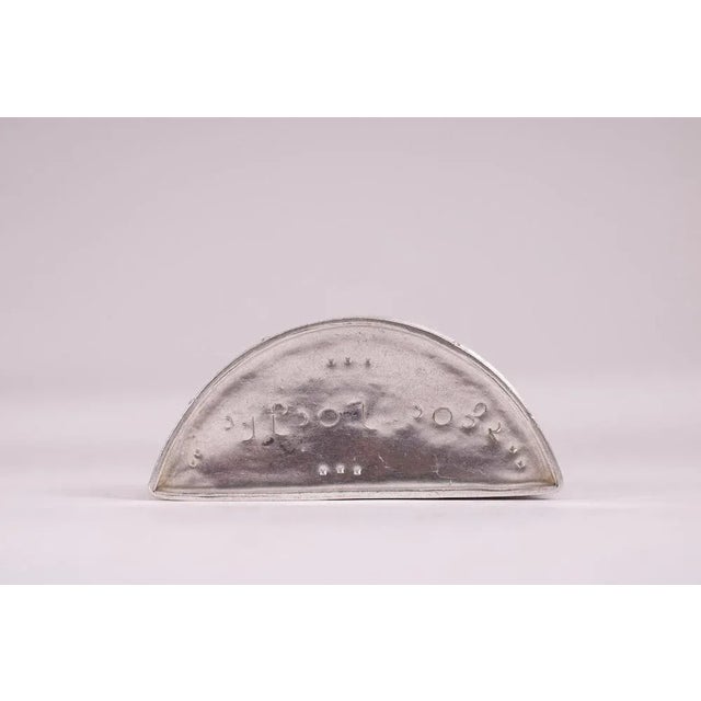 Metal Silver Half Moon Lime Box, 1890s For Sale - Image 7 of 10