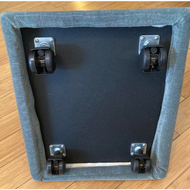 1990s Modern Comfortable Chair & Ottoman For Sale - Image 11 of 14