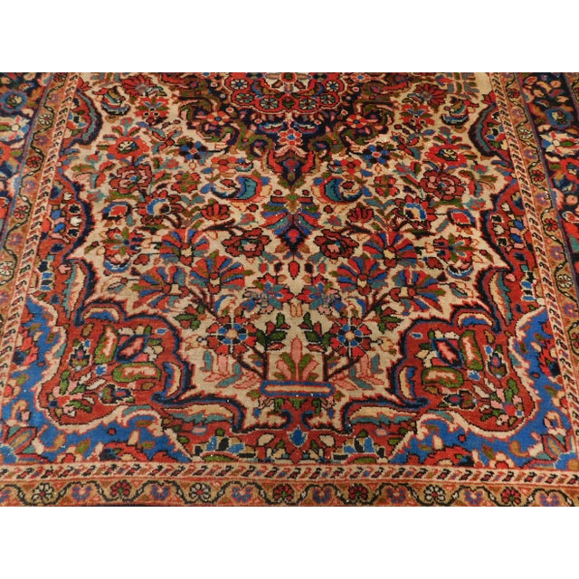 1940s Hand Made Persian Rug 4'10"x 7' For Sale - Image 4 of 12