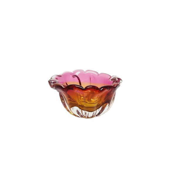 Decorative Bowl by J. Hospodka for Chribska Glassworks, Czechoslovakia, 1960s For Sale - Image 6 of 14