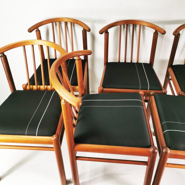 Mid-Century Teak Chairs, Denmark, 1970s, Set of 6 For Sale - Image 6 of 18