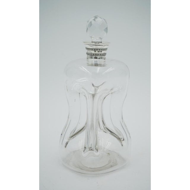 Metal Sterling Silver Collar Pinch Decanter by William Hutton & Sons., London, 1891 For Sale - Image 7 of 16