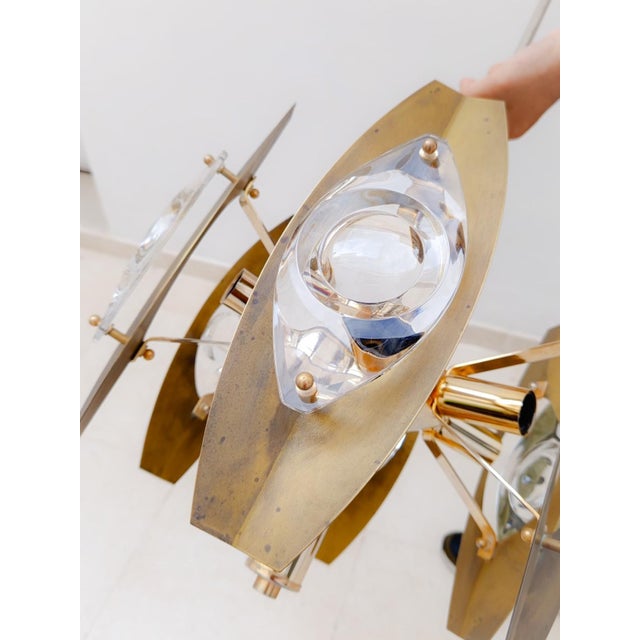 Vintage Chandelier by Oscar Torlasco for Stilkronen, 1970s For Sale - Image 12 of 13