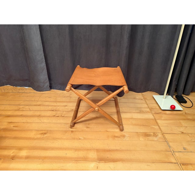 Wood Safari Folding Stool, 1980s For Sale - Image 7 of 13