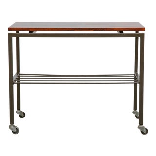 Cees Braakman Style Rolling Bar Cart For Sale