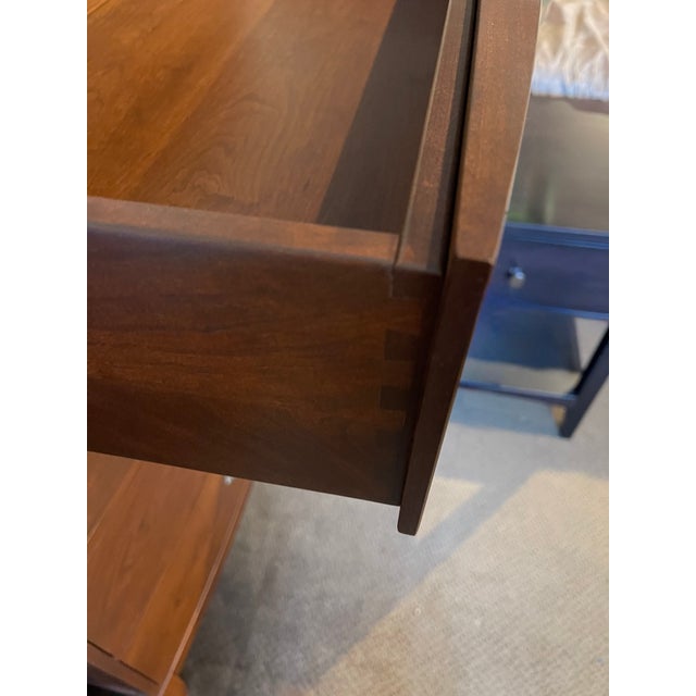 Keystone Manufacturing Company Solid Cherry Chest of Drawers Featuring a Bow Front, Crafted in Pennsylvania. For Sale - Image 4 of 9