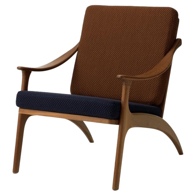 Lean Back Lounge Chair in Mosaic Teak by Warm Nordic For Sale