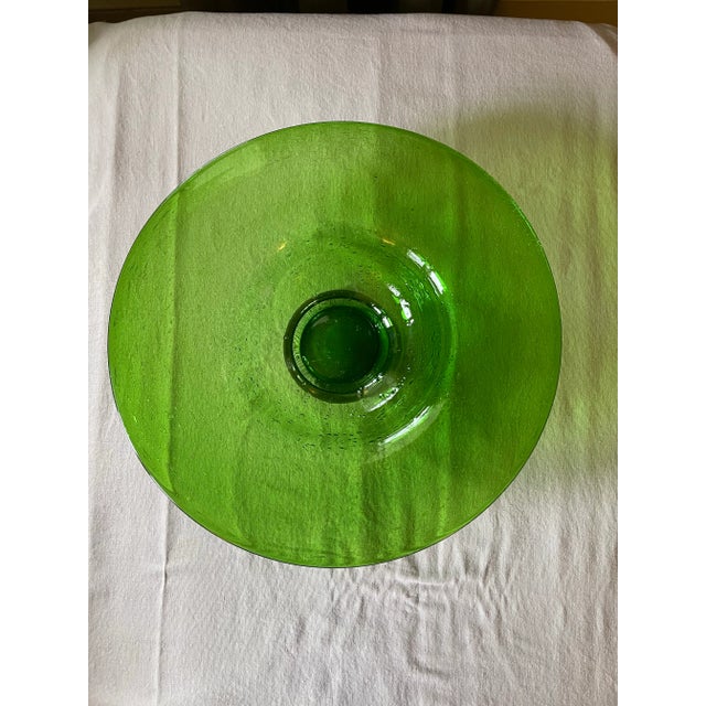 Bring stunning color and brilliant mid-century style to your space with this gorgeous vintage Mexican blown glass bubble...