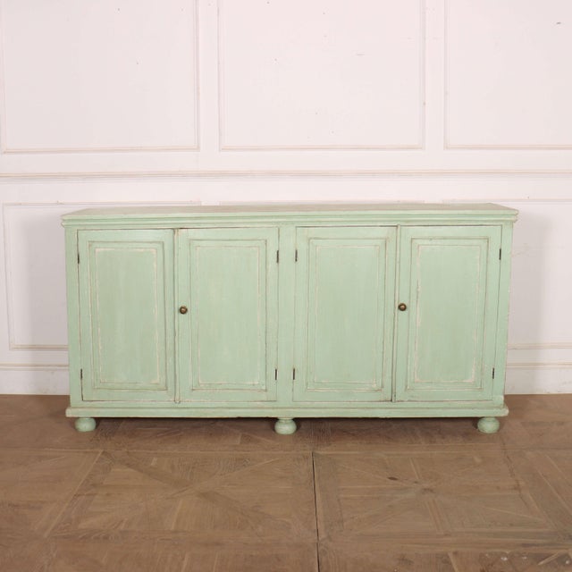 Large English Painted Buffet, 1890s For Sale - Image 13 of 13