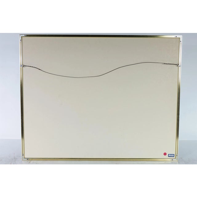 Late 20th Century Large Floral Still Life Original Watercolor on Paper Painting, Signed For Sale - Image 5 of 6