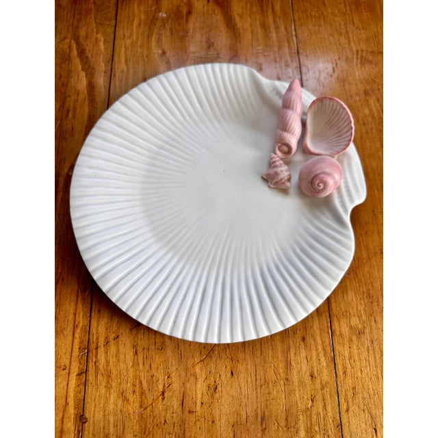 Nautical 1981 Fitz and Floyd Shell Plate For Sale - Image 3 of 12