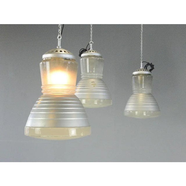 Bauhaus Pendant Light by Adolf Meyer for Zeiss Ikon, 1930s For Sale - Image 3 of 13
