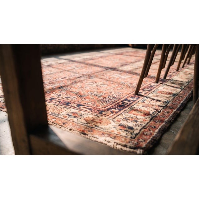 Remarkable Red Color With Medallion and Floral Design Antique N W Persian Rug For Sale - Image 9 of 9