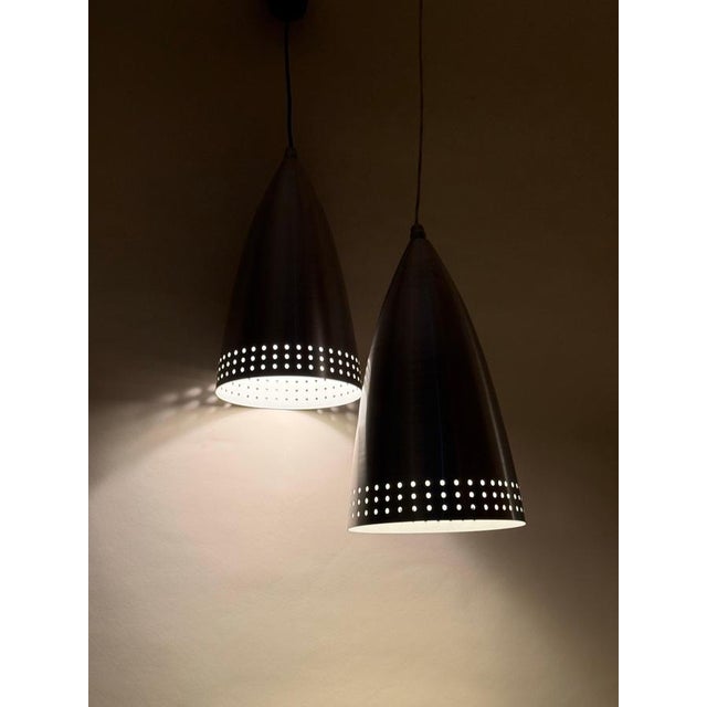 Mid-Century Italian Aluminum Cone Pendant Lights by Ideal Light, 1990s, Set of 2 For Sale - Image 15 of 18