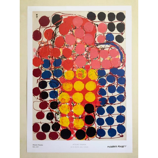 Atsuka Tanaka Mid Century Modernism Museum Exhibition Poster