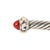 David Yurman Classic Cable 7mm 18k Yg 925 Silver Carnelian Bangle Cuff Bracelet For Sale In Houston - Image 6 of 8