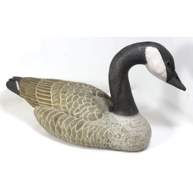 Life Size Carved Wood Canada Goose Decoy Chairish