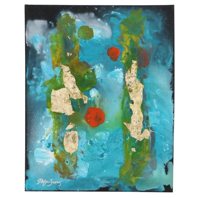 2022 "Chance Meeting" Modern Abstract Stefan Georg Acrylic Painting For Sale - Image 11 of 11