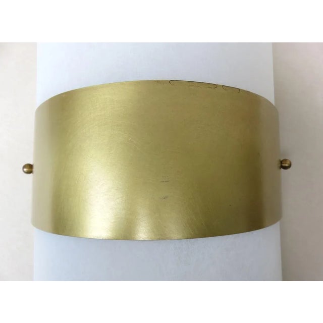 Large Austrian Brass & Clear Acrylic Glass Sconces, 1960s, Set of 2 For Sale - Image 10 of 18