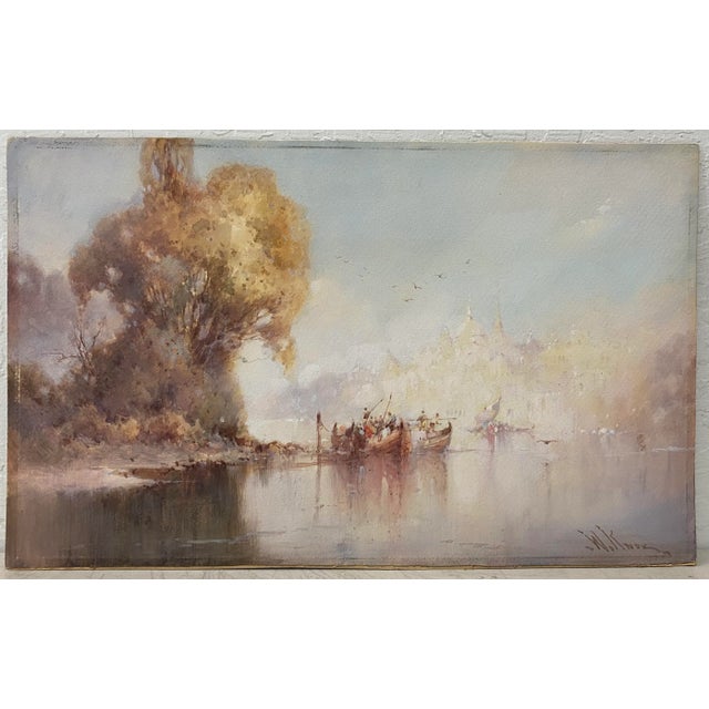 William Knox "Dream City" Original Watercolor C.1920 For Sale - Image 9 of 9