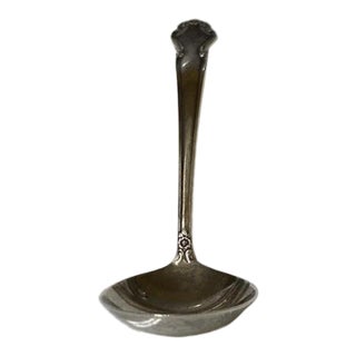 Sterling Solid Gravy Ladle Circa 1948 by Rogers International Silver in the Wedding Bells Pattern No Monogram For Sale